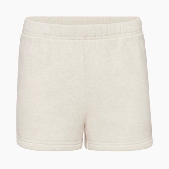 Aritzia Pants - Aritzia Tna Oatmeal Cozy Fleece Perfect Hi-Rise Mini High-waisted sweatshorts S